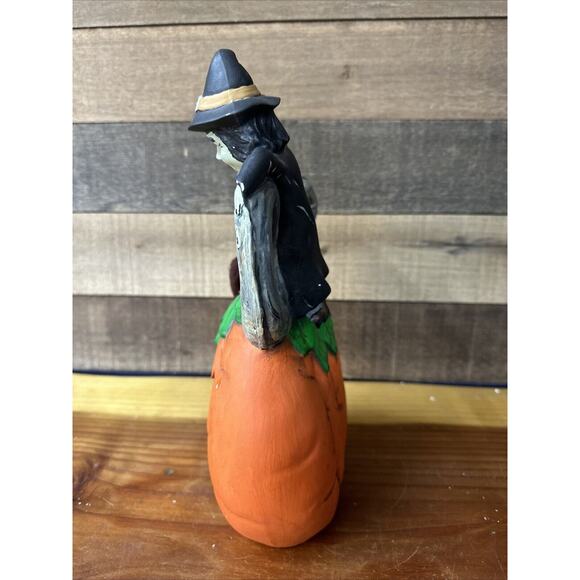 Vintage Ceramic Witch Mold BOO Halloween Spider Jack O Lantern Provincial 1987 - Picture 2 of 6
